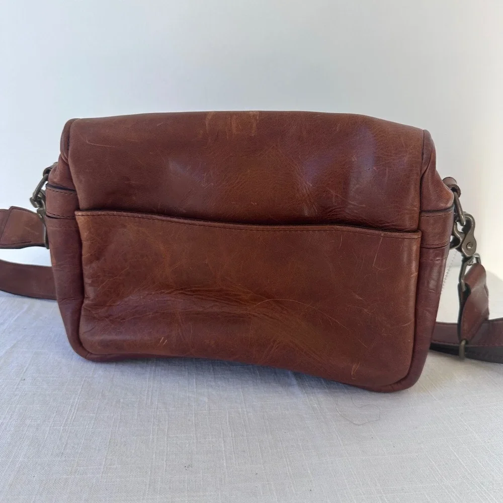 ONA The Bowery Leather Camera Bag Messenger Crossbody Antique Cognac Brown